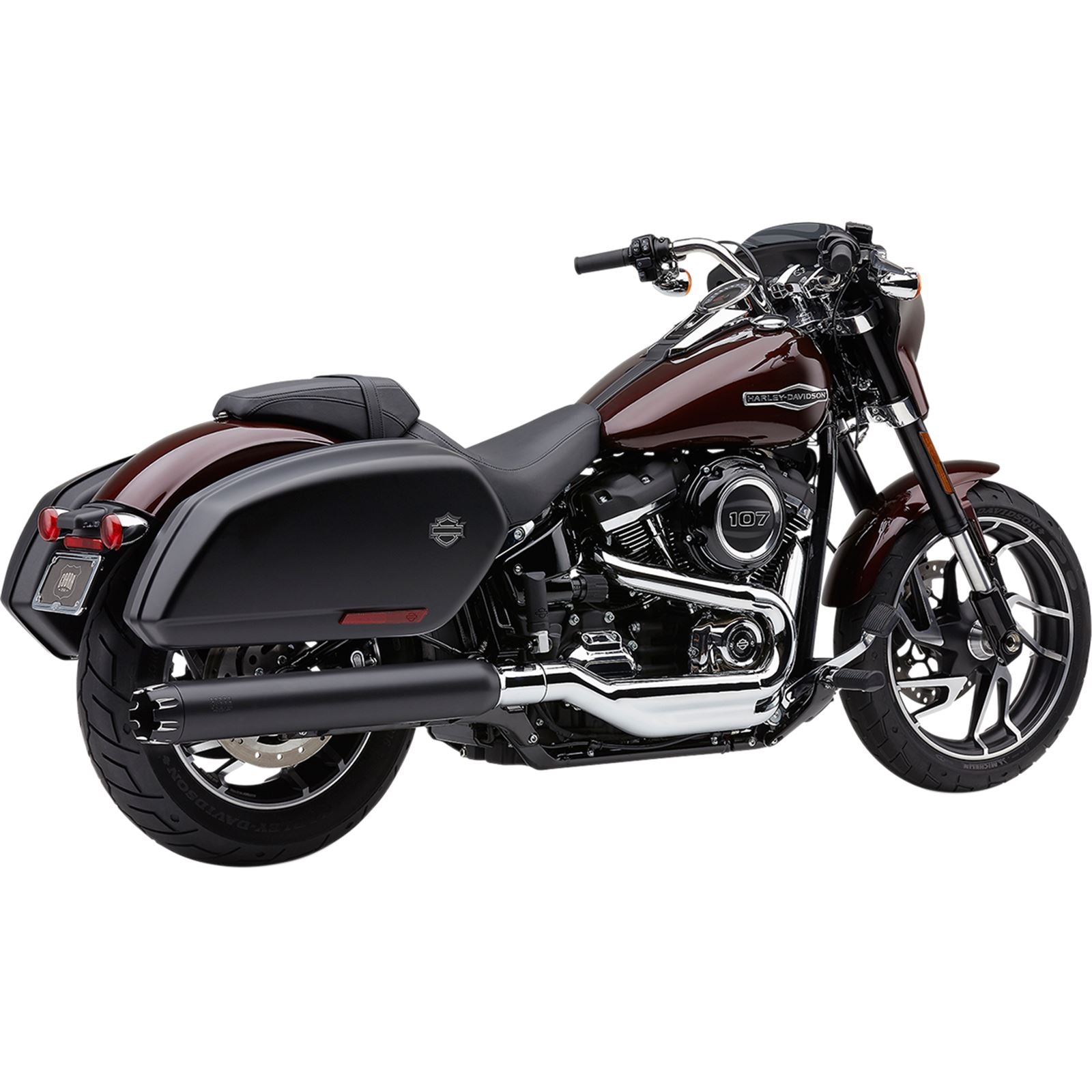Cobra Dual Cut Muffler - Black - '18-'20 FLSB 6521B_361922