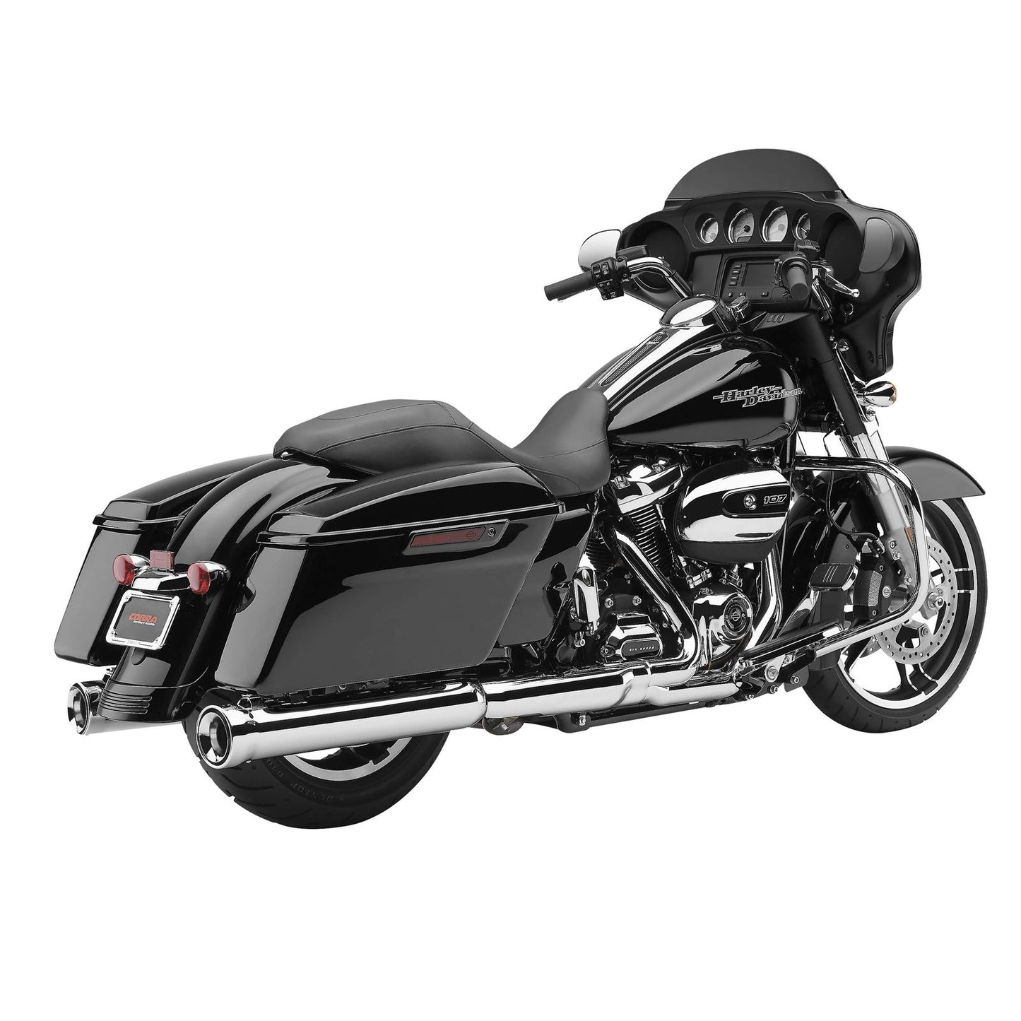 Cobra Neighbor Hater Mufflers - Chrome - '17-'19 Bagger 6109_120779