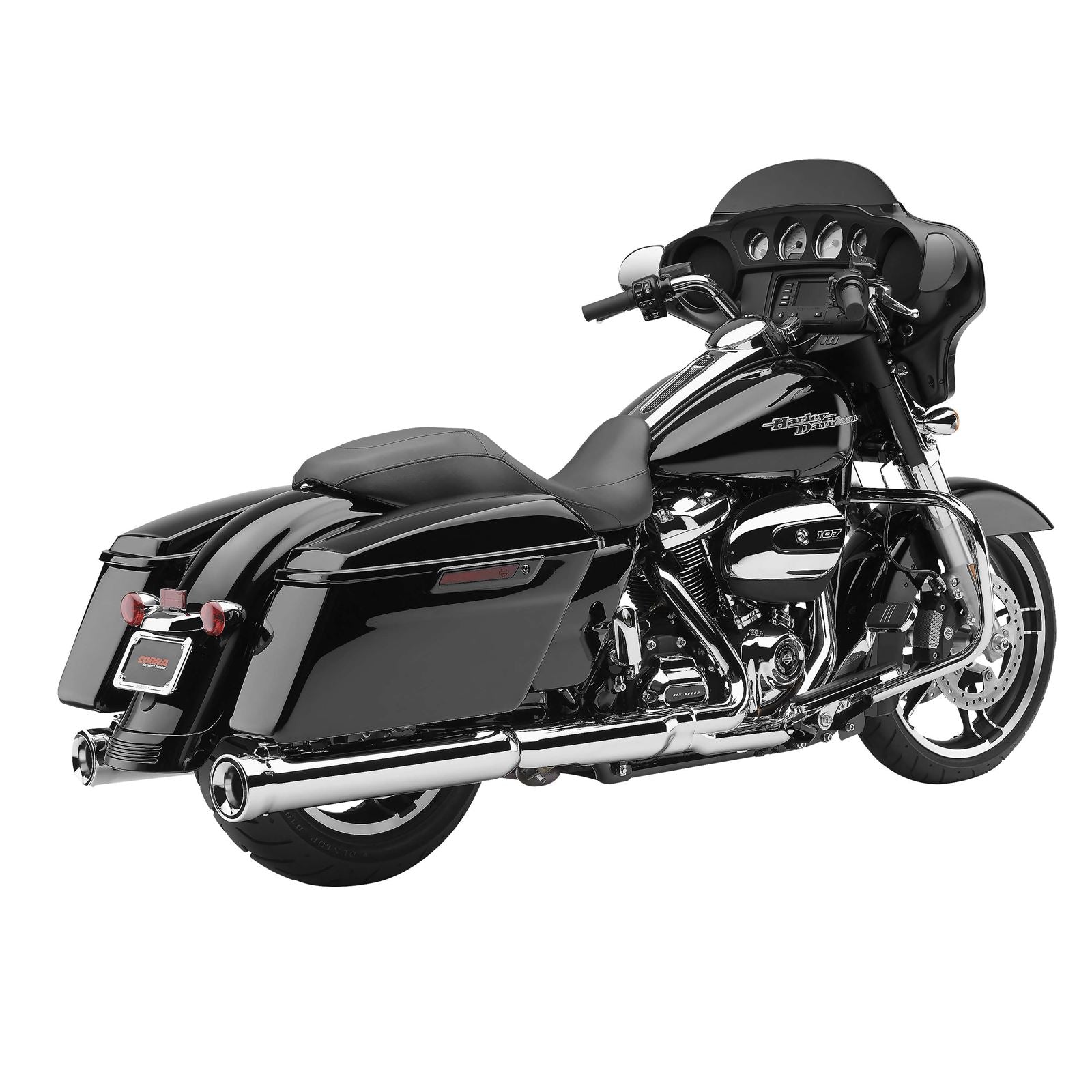 Cobra Neighbor Hater Mufflers - Chrome - '17-'19 Bagger 6109_120779