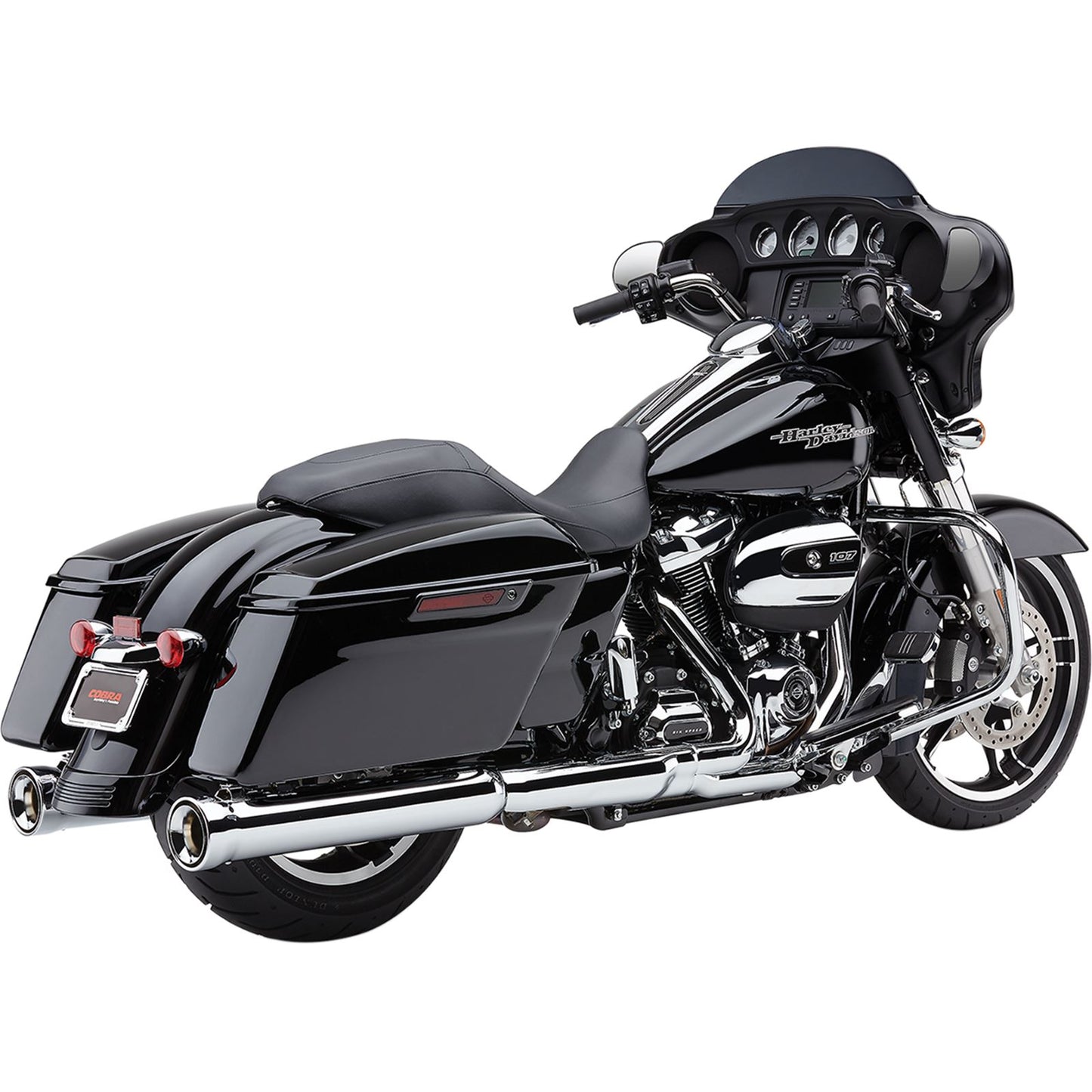 Cobra Neighbor Hater Mufflers - Chrome - '17-'19 Bagger 6109_361856