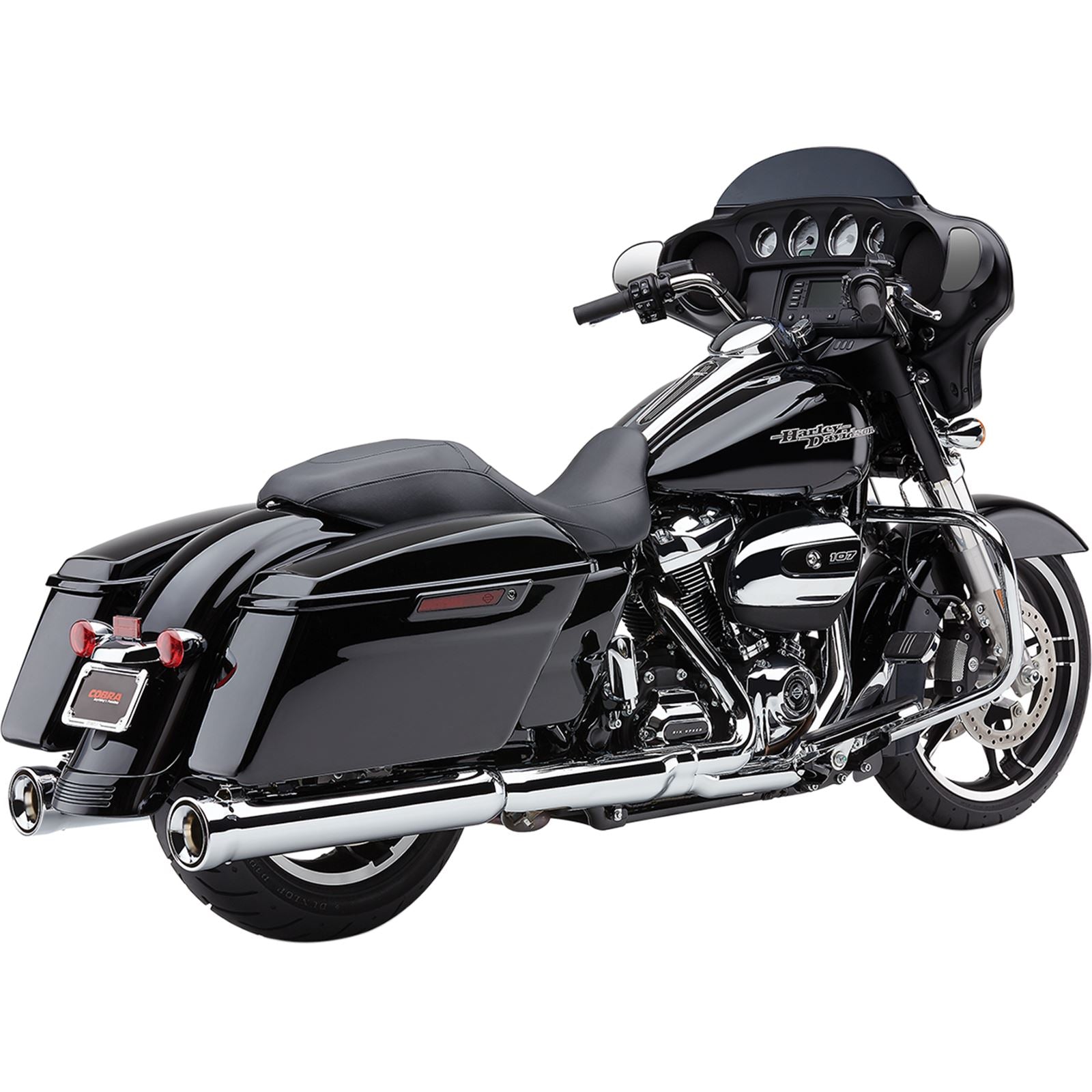 Cobra Neighbor Hater Mufflers - Chrome - '17-'19 Bagger 6109_361856