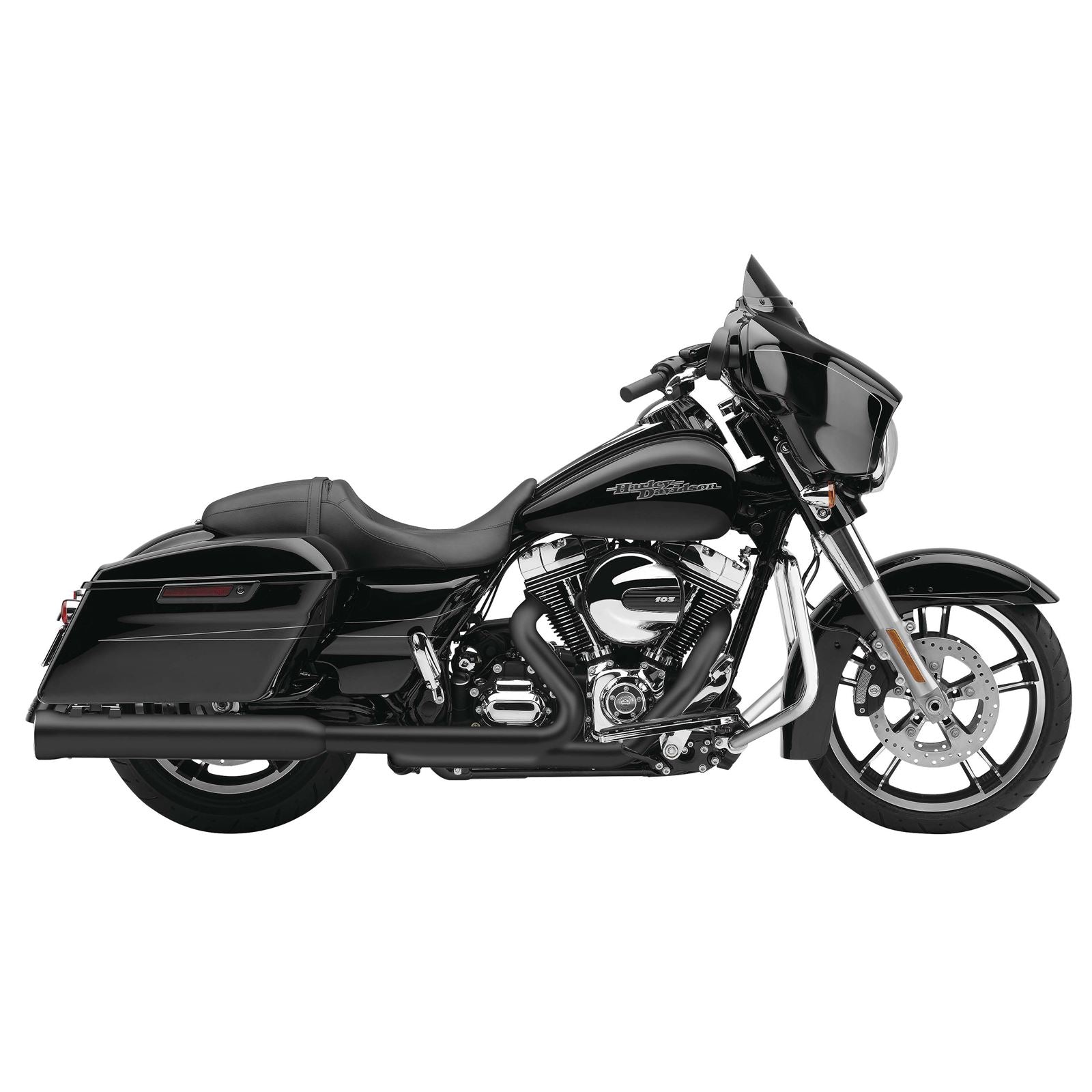 Cobra Neighbor Hater Mufflers - Black - '17-'19 Bagger 6109RB_120780