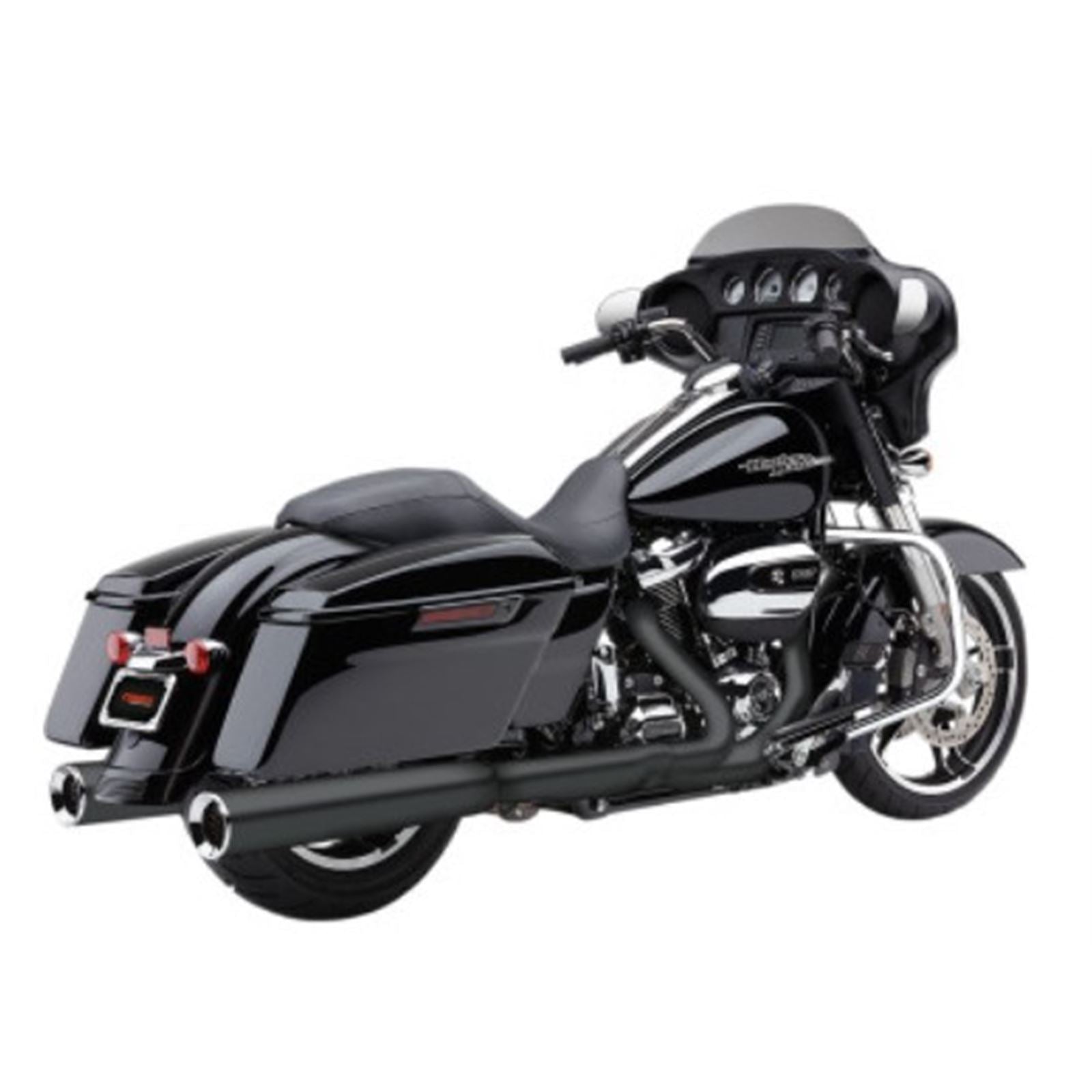 Cobra Powrflo Mufflers - Black - '17-'20 FL 6214RB_681325