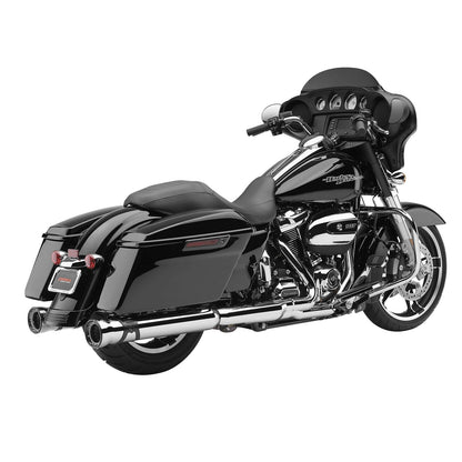 Cobra Race Pro Mufflers - Chrome - For Harley FLH FLT '17-'20 6216_120782