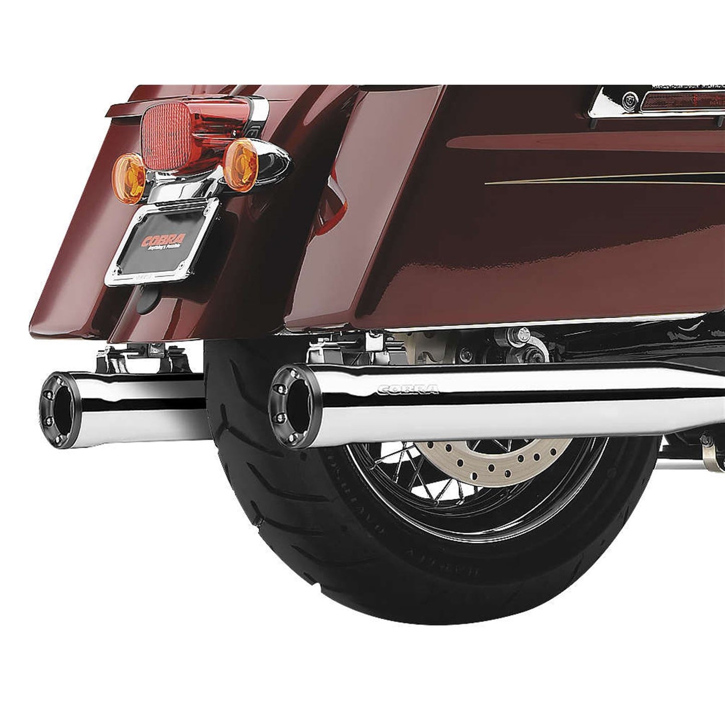Cobra RPT 3" Mufflers - Chrome - '17-'20 Bagger 6071_120791