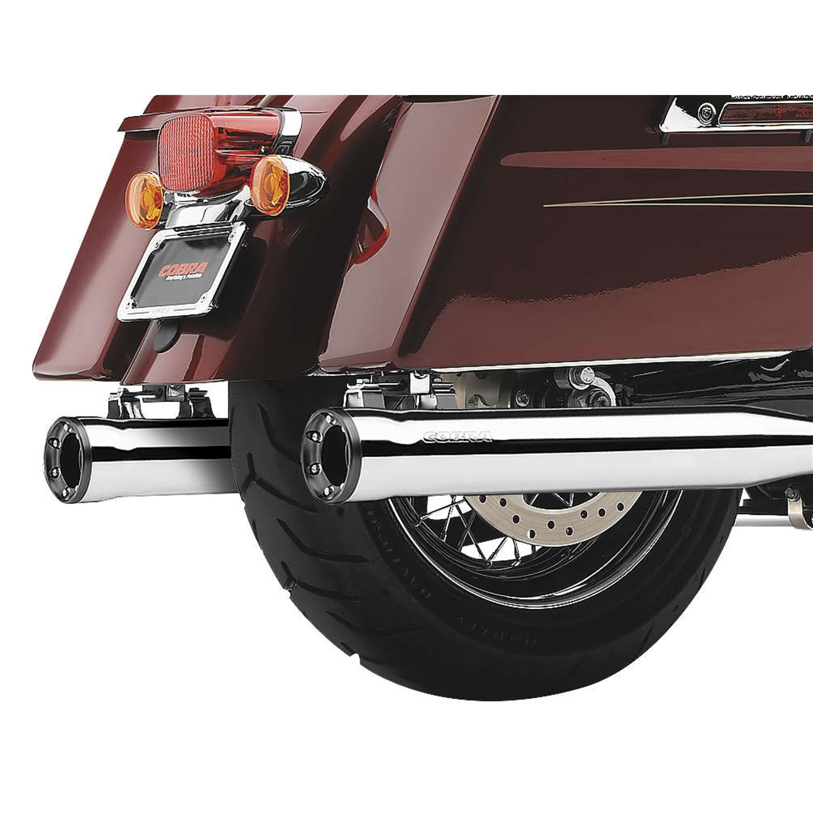Cobra RPT 3" Mufflers - Chrome - '17-'20 Bagger 6071_120791