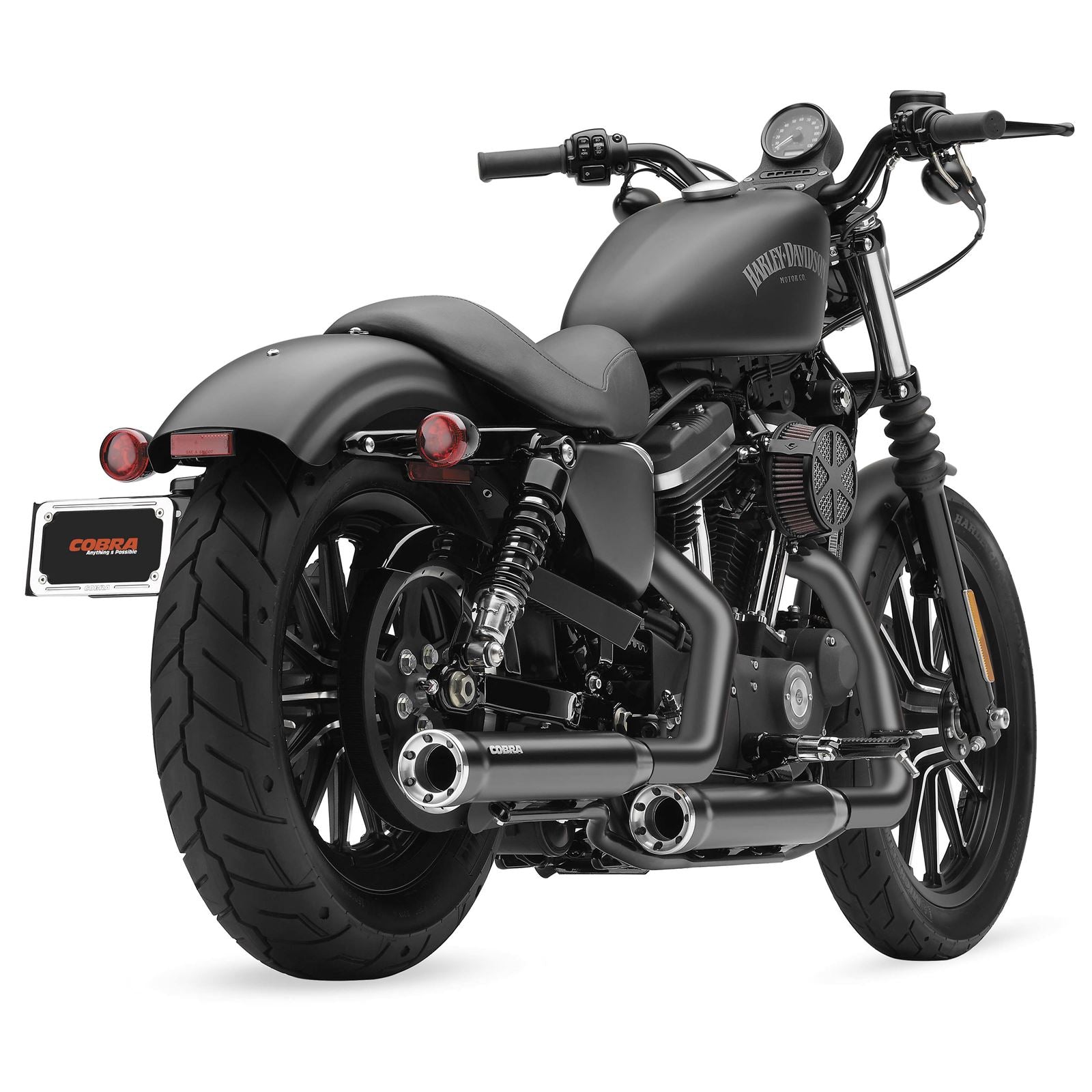 Cobra 3" RPT Mufflers - Black - '14-'20 XL 6081RB_120794