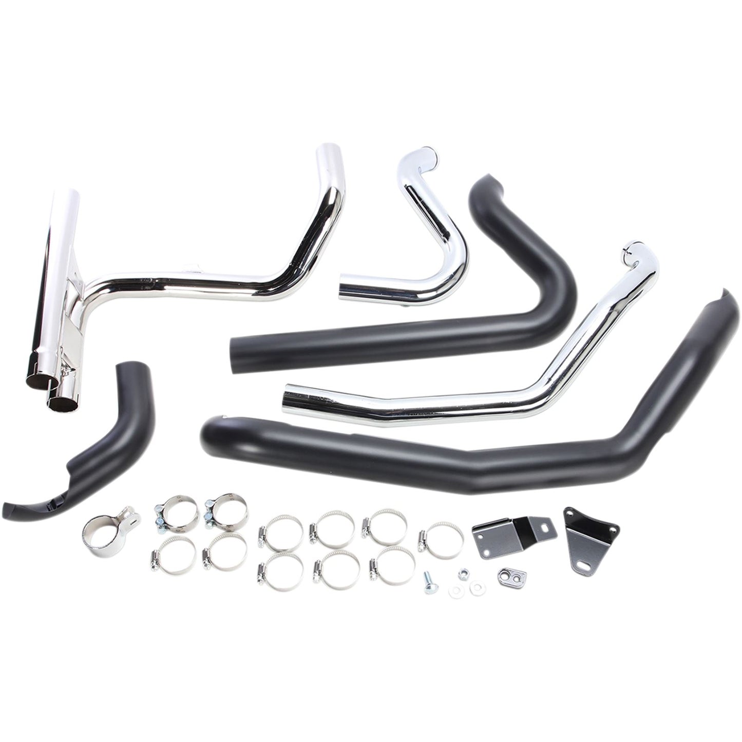 Cobra Dual Bung Powerport Dual Headpipes - Black 6253DBRB1_361954