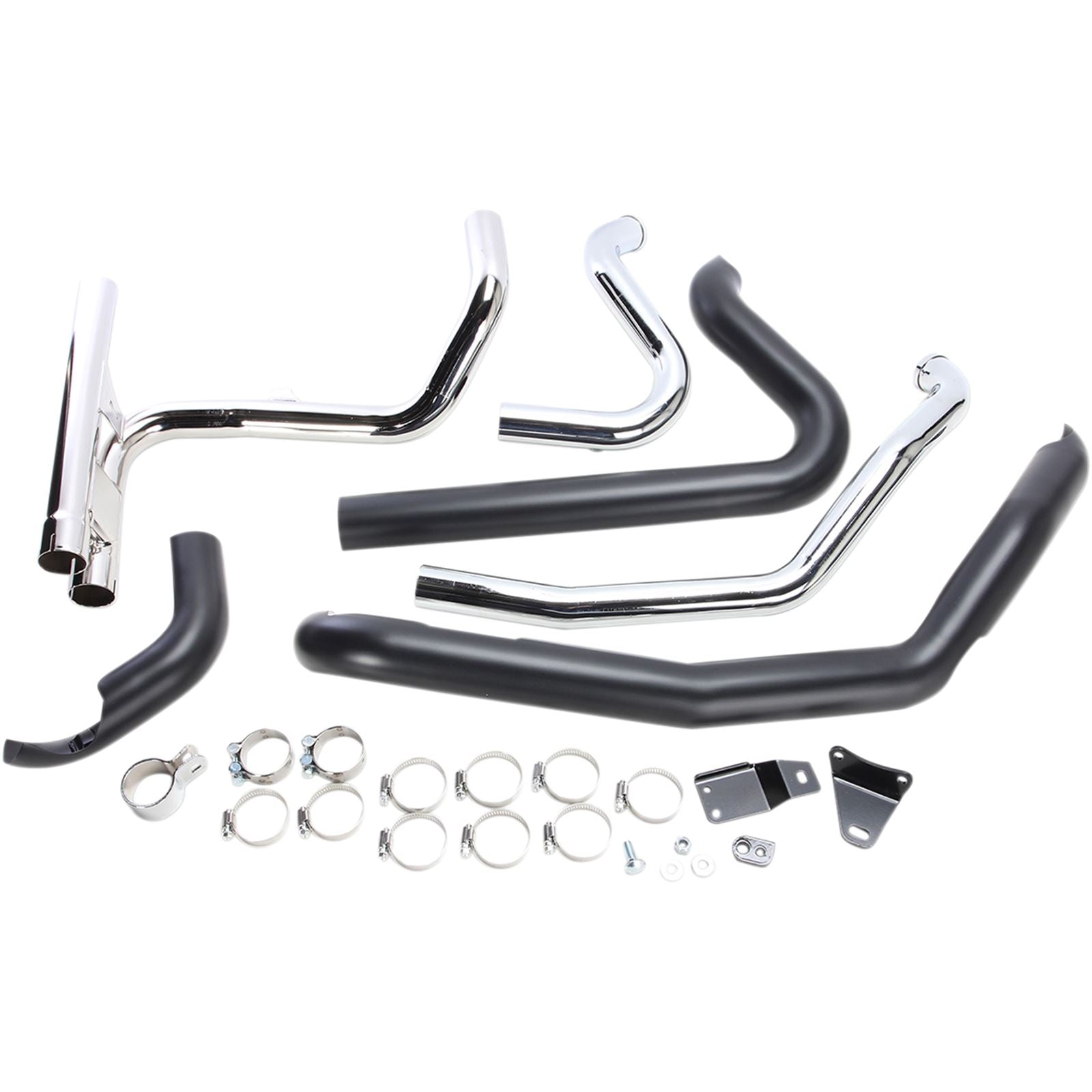 Cobra Dual Bung Powerport Dual Headpipes - Black 6253DBRB1_361954