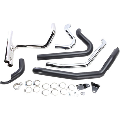 Cobra Dual Bung Powerport Dual Headpipes - Black 6253DBRB1_361954