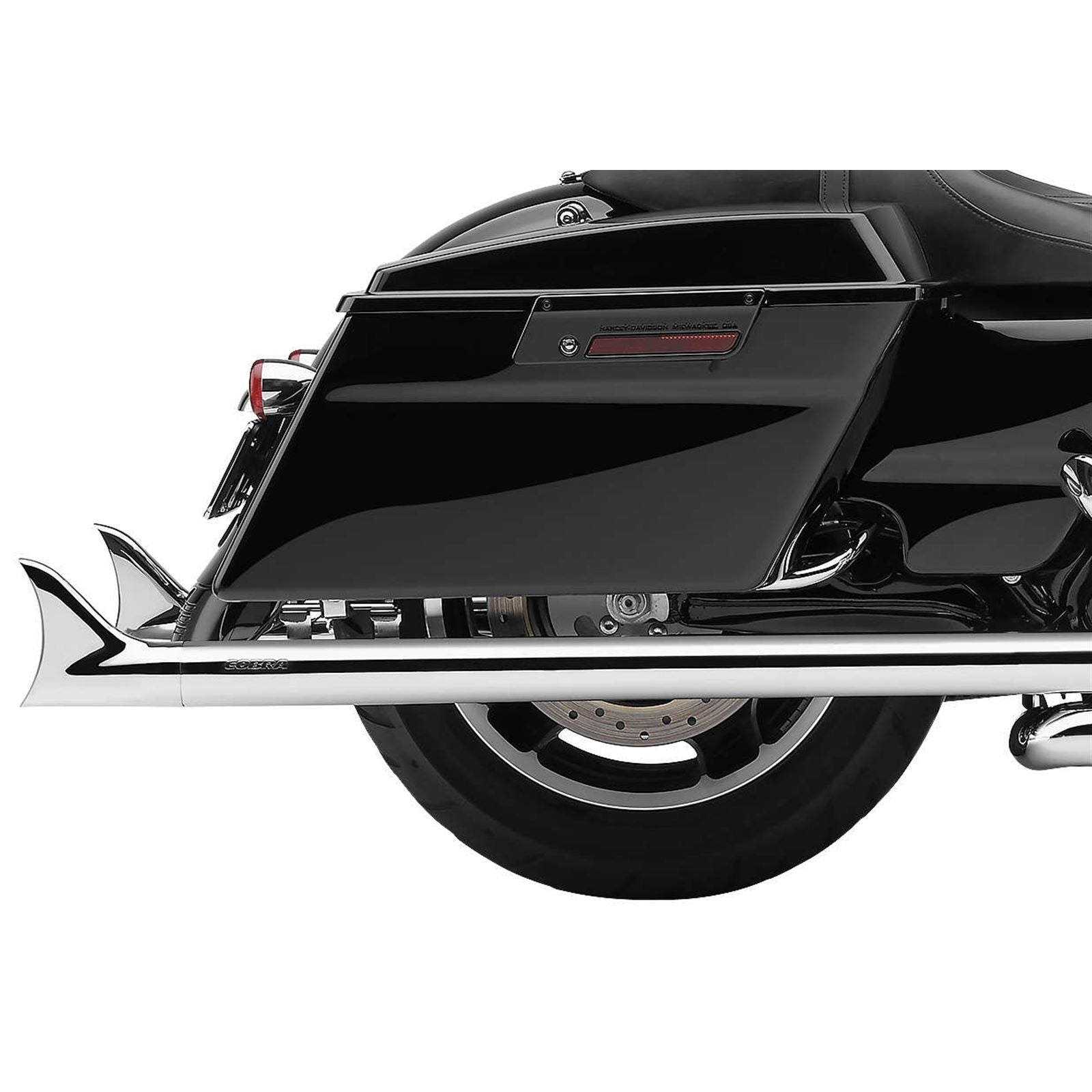 Cobra Dual Speedster Exhaust - Chrome - Fishtail -  '10-'16 Dresser 6974_120813
