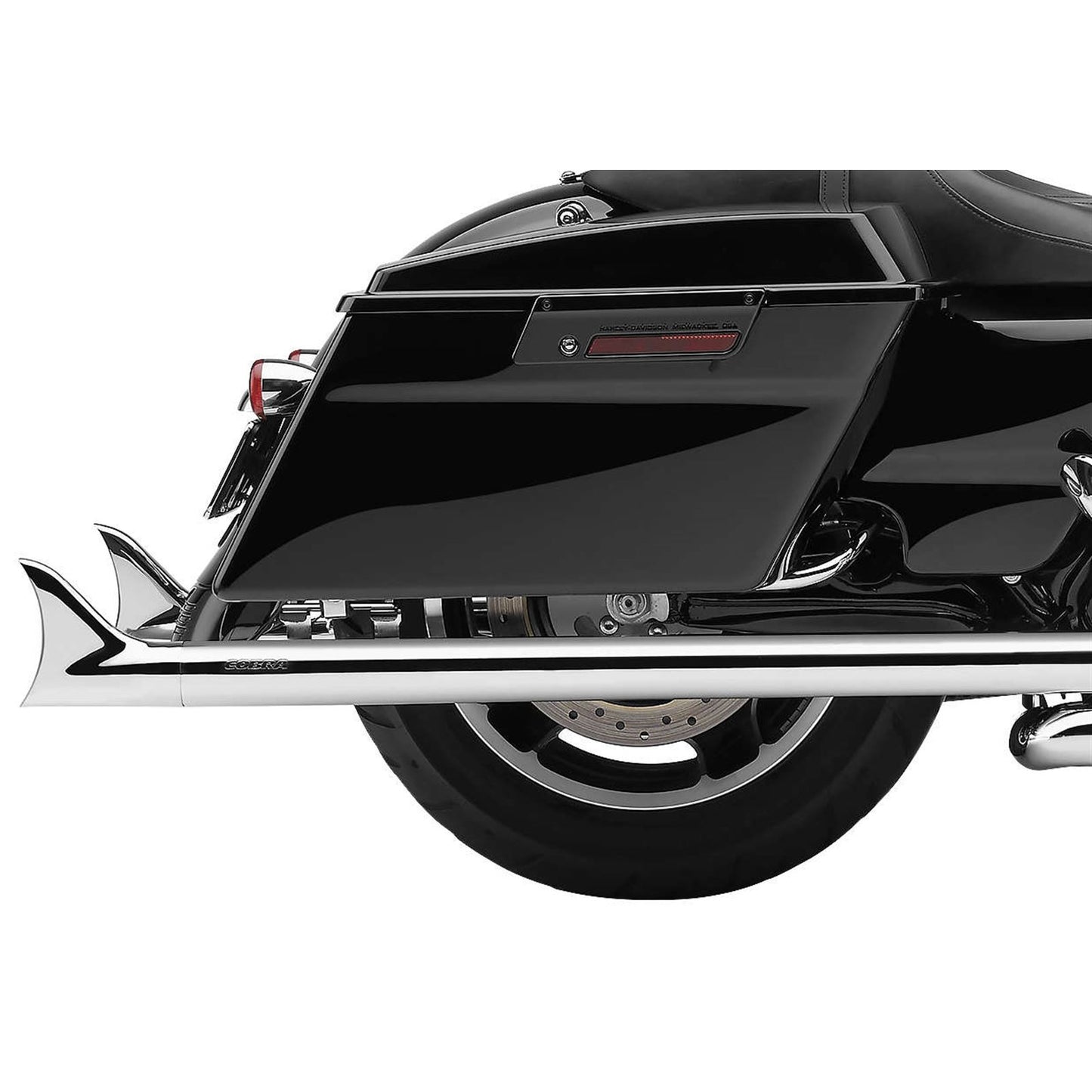 Cobra Dual Speedster Exhaust - Chrome - Fishtail -  '17-'19 Dresser 6975_120814