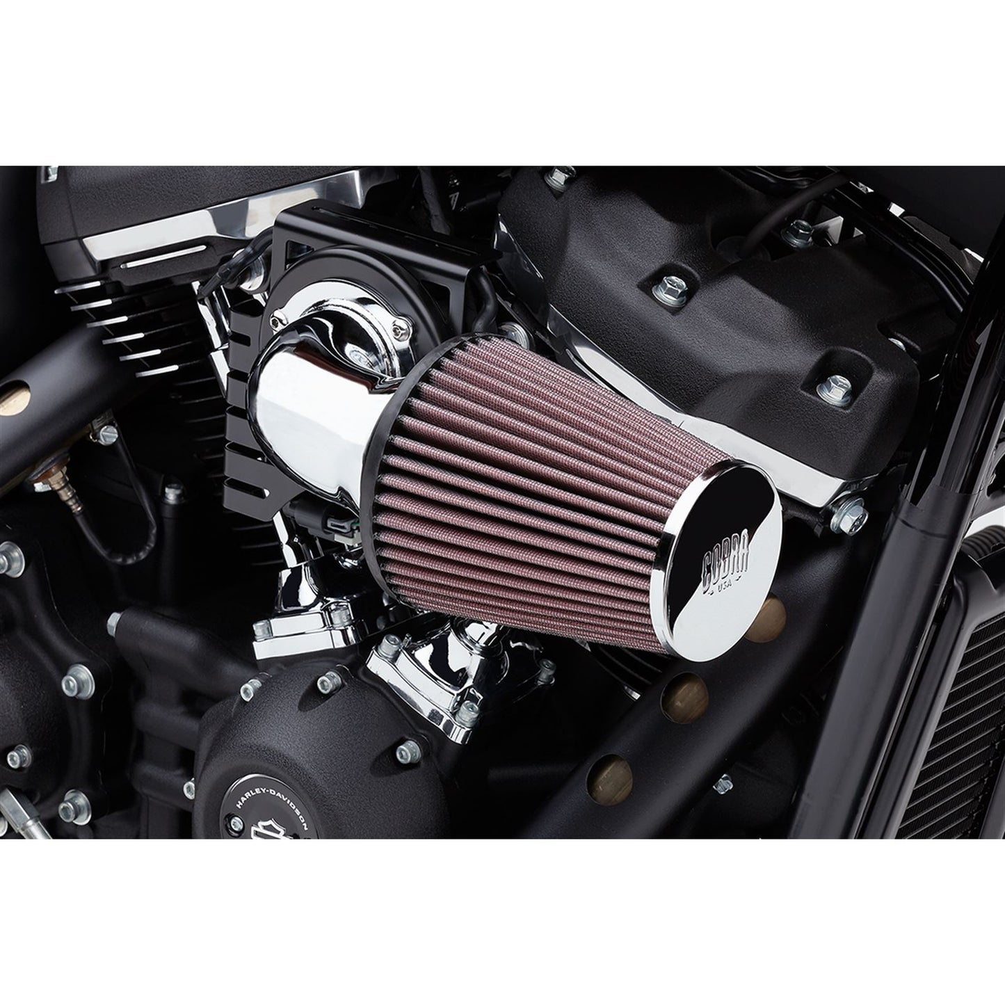 Cobra Air Intake Cone Chrome/Chrome Softail 606-0104-06_360698