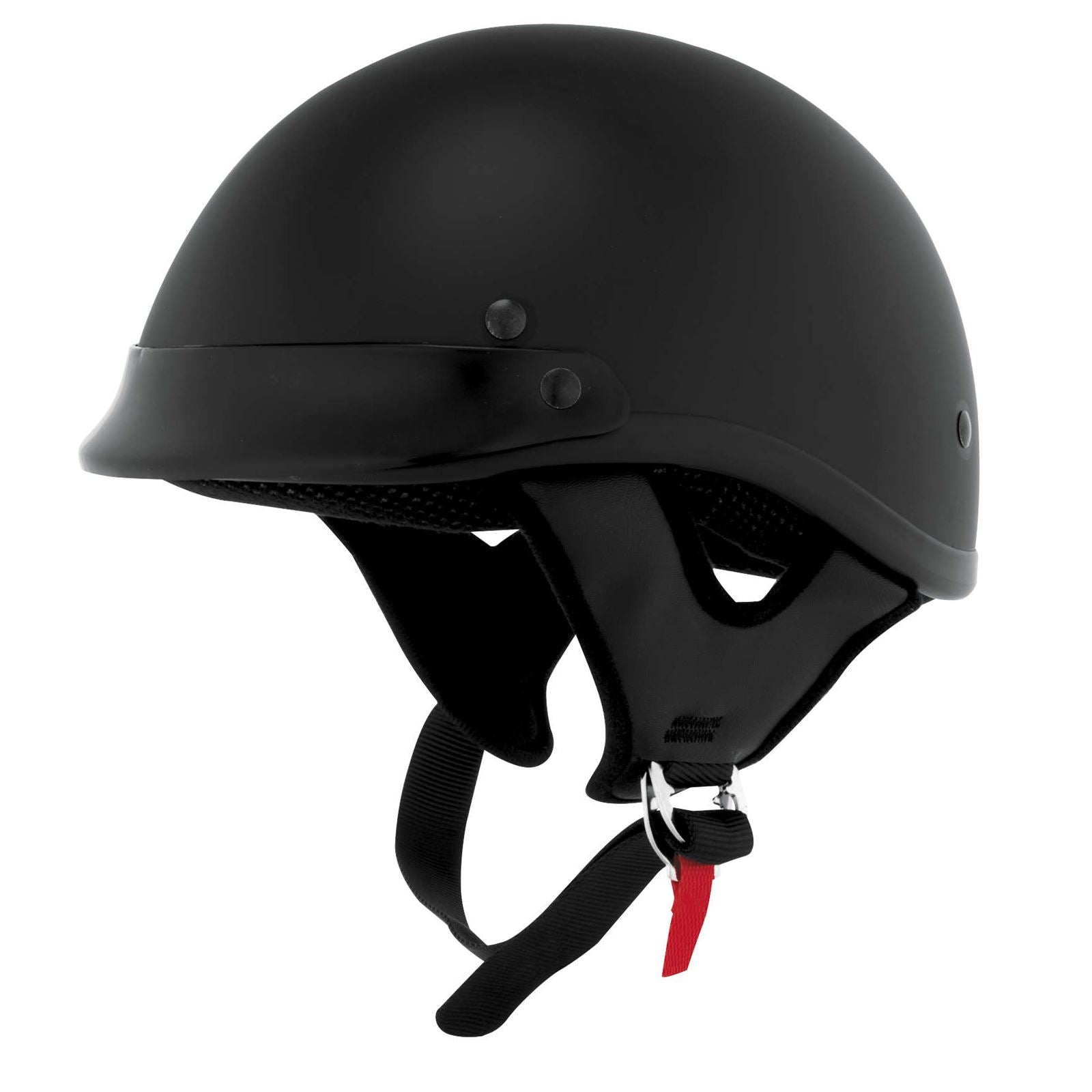 Biker's Choice Skid Lid Traditional Helmet - Flat Black - Medium [MPN: U-70A FLAT BLK MD]_513419