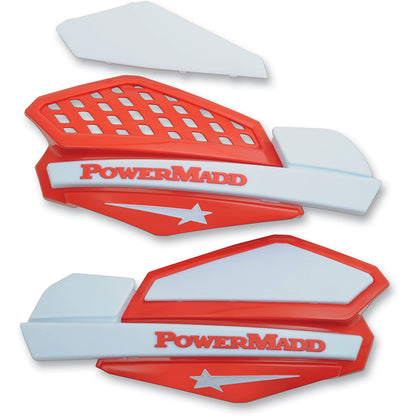 Powermadd Star Series Handguards - Red/White 34222_503101