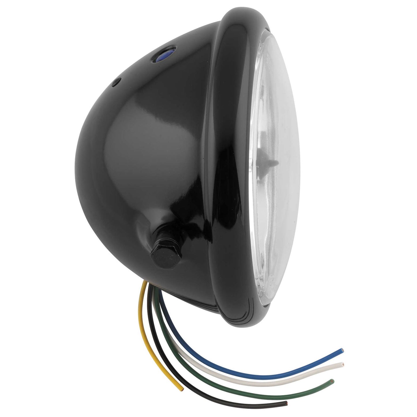 Biker's Choice 5-3/4" Black Side Mount Headlights with Hi Beam 5 1/2S-S-MR/B_121268