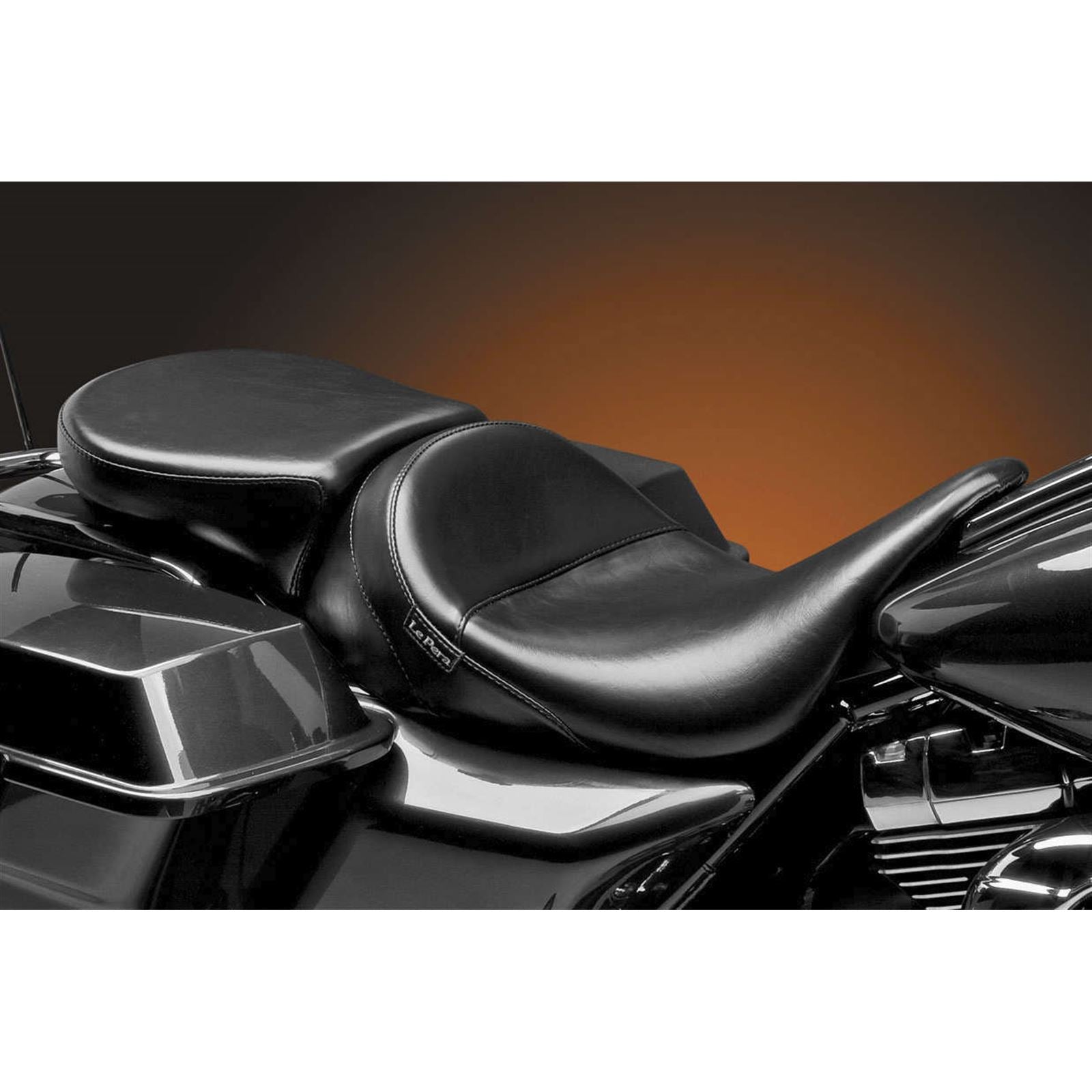 Le Pera Aviator Pillion Pad for FL '08-'23 - Wide - Smooth - Black LK-017PDX_121654