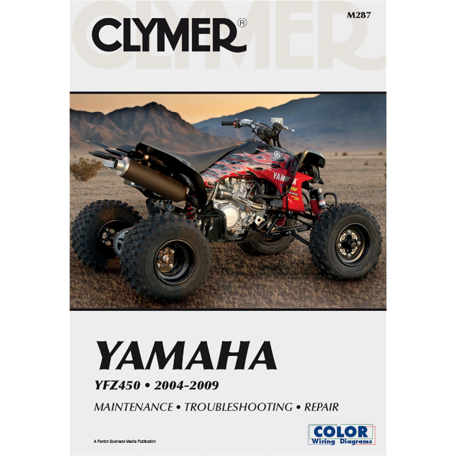 Clymer Manual for Yamaha YFZ450 '04-'17 [MPN: M287-2]_359935