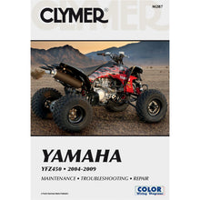 Clymer Manual for Yamaha YFZ450 '04-'17 [MPN: M287-2]_359935