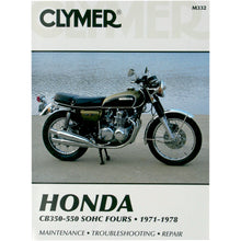 Clymer Manual for Honda 350-550 4-Cylinder [MPN: M332]_359987
