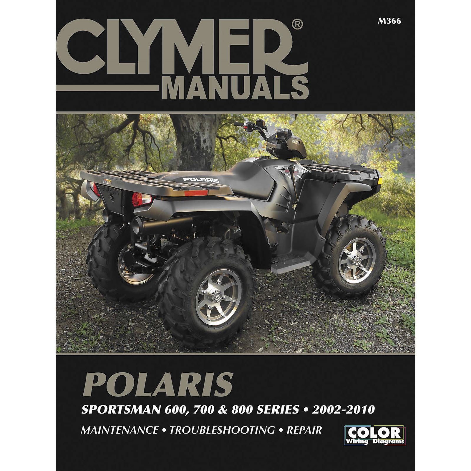 Clymer Manual for Polaris Sportsman '02-'10 [MPN: M366]_122164