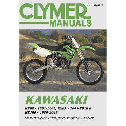 Clymer Manual for Kawasaki  KX80/85/100 [MPN: M448-2]_122235