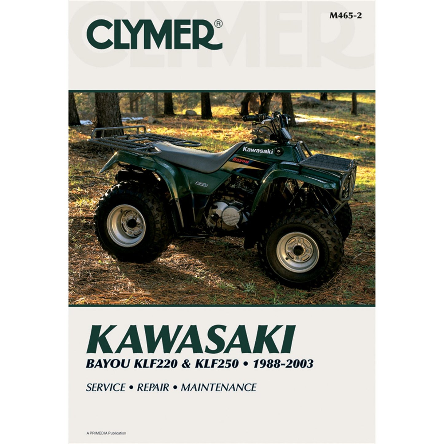 Clymer Manual for Kawasaki KLF220/250 [MPN: M465-3]_359881