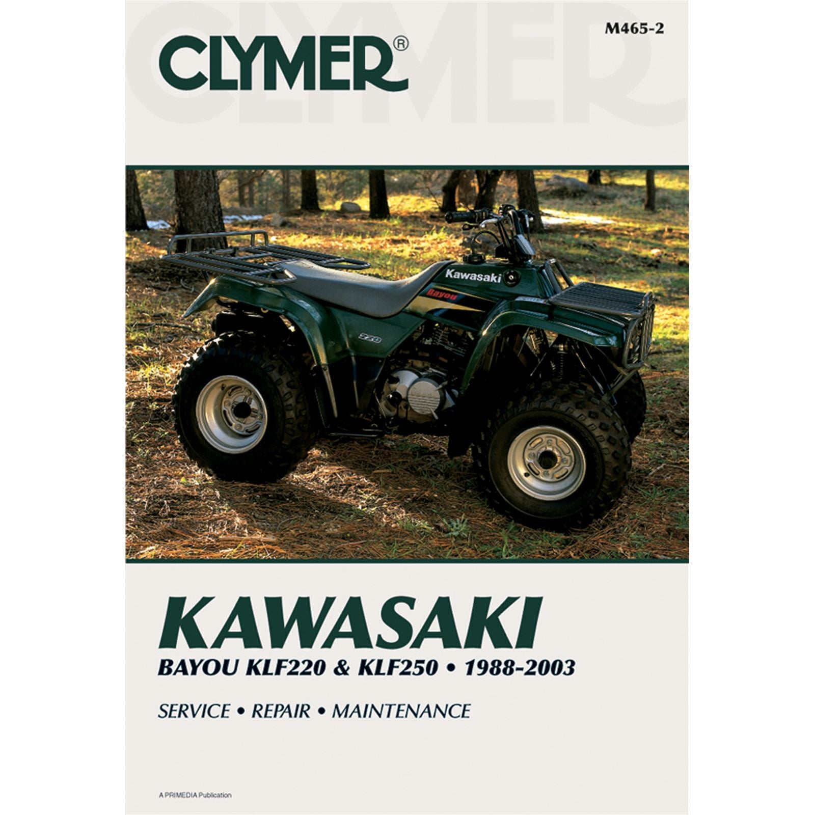 Clymer Manual for Kawasaki KLF220/250 [MPN: M465-3]_359881