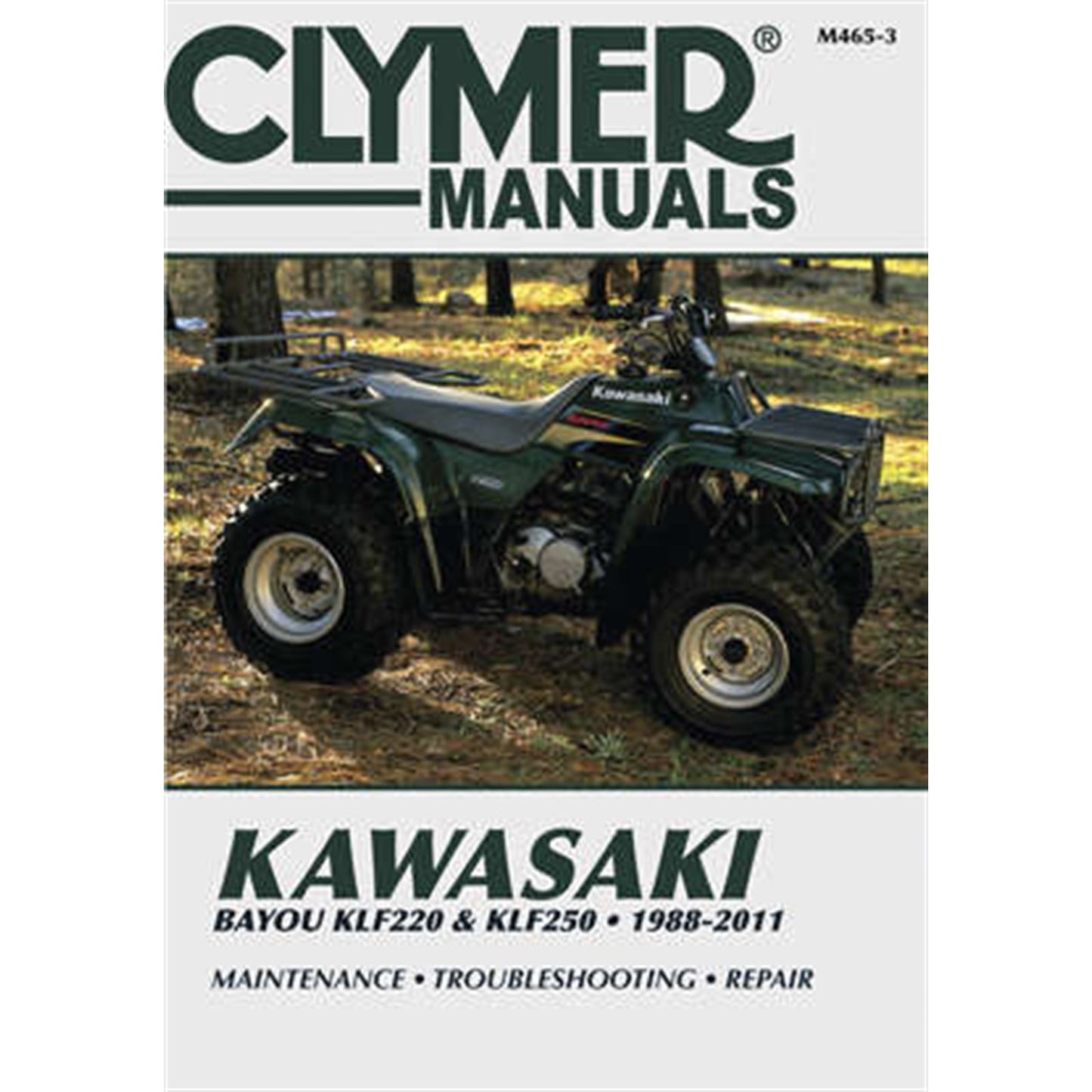 Clymer Manual for Kawasaki KLF220/250 [MPN: M465-3]_122251