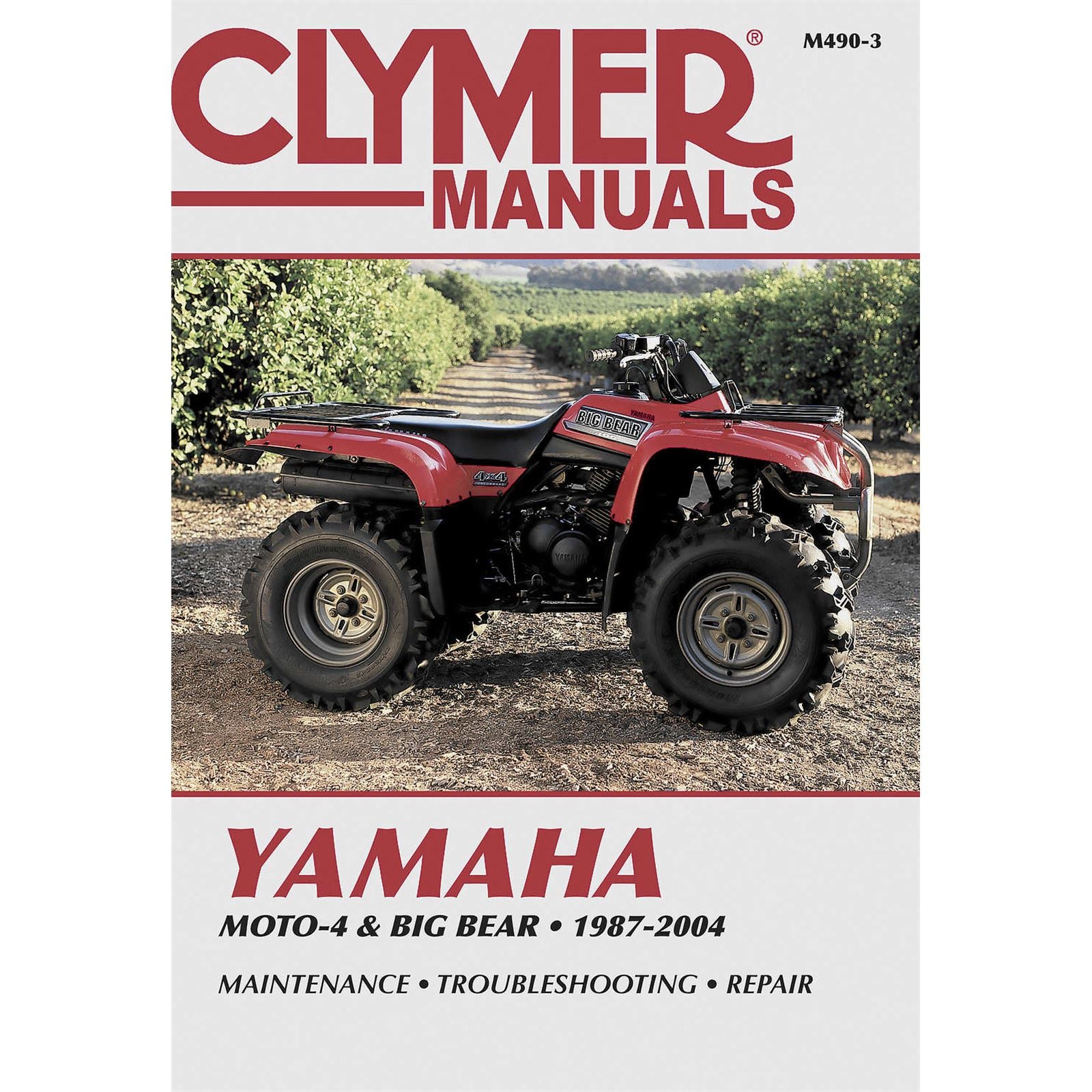 Clymer Manual for Yamaha YFM350 Moto-4 [MPN: M490-3]_122274
