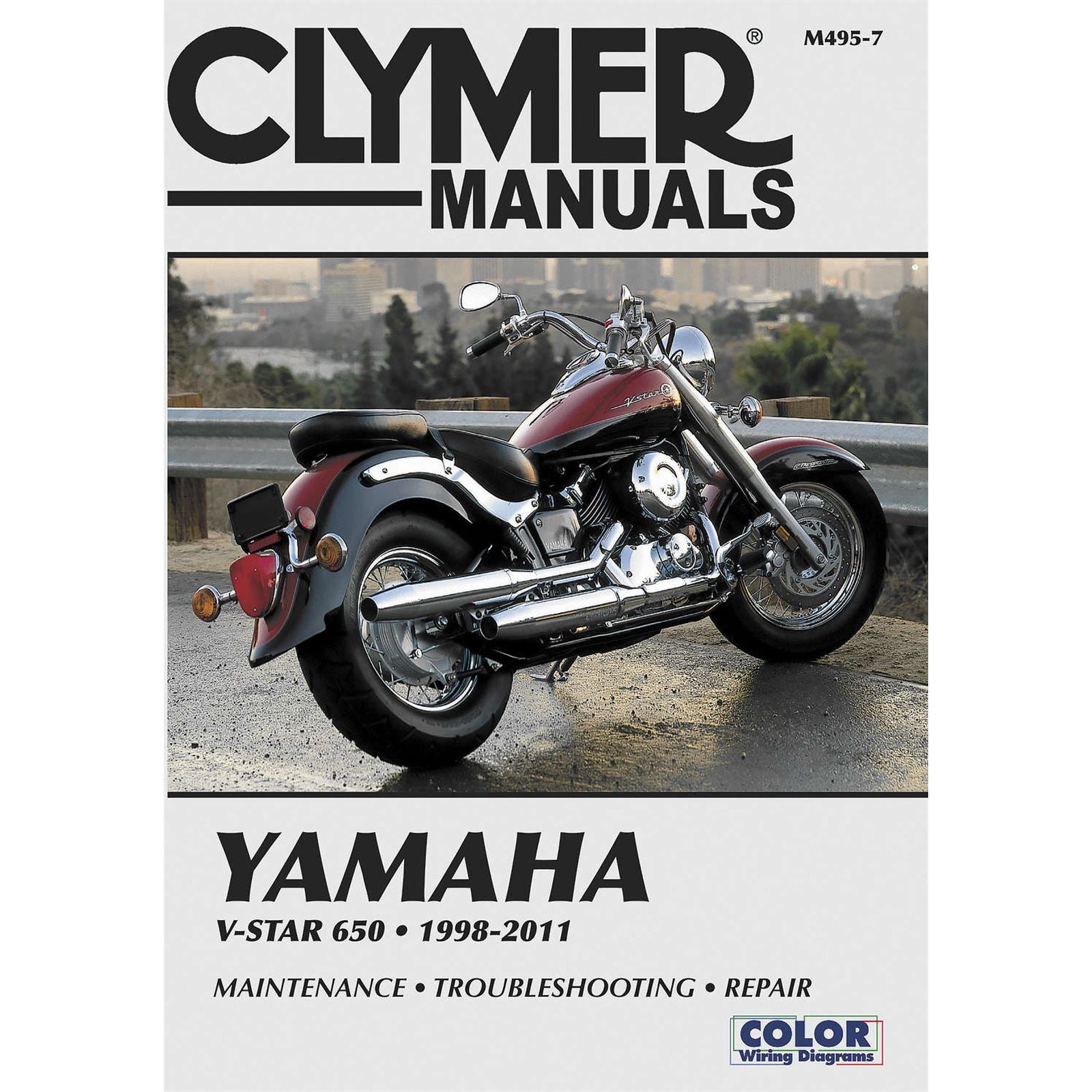 Clymer Manual for Yamaha XVS650 V-Star [MPN: M495-7]_122278