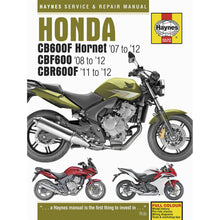 Haynes Manuals Manual for Honda CB/R/F600(F) '07-'12 [MPN: 5572]_122306