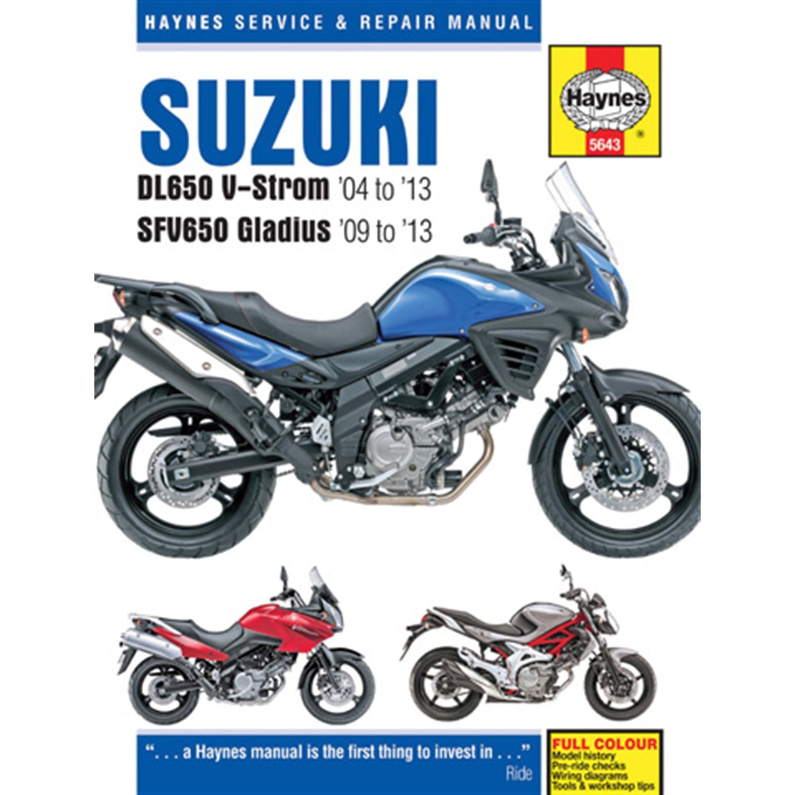 Haynes Manuals Service and Repair Manual For Suzuki [MPN: M5643]_562761