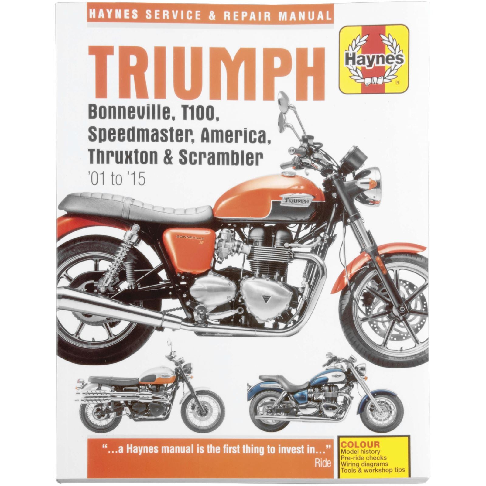 Haynes Manuals Manual for Triumph Bonneville '01-'15 [MPN: M4364]_122382