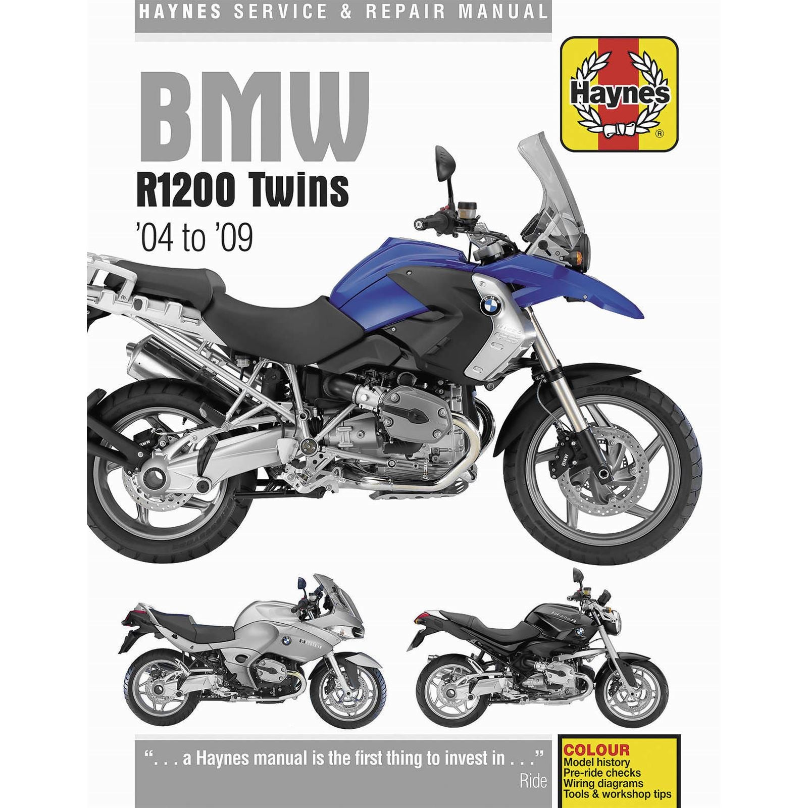 Haynes Manuals Service and Repair Manual for BMW R1200 Twins [MPN: M4598]_122385