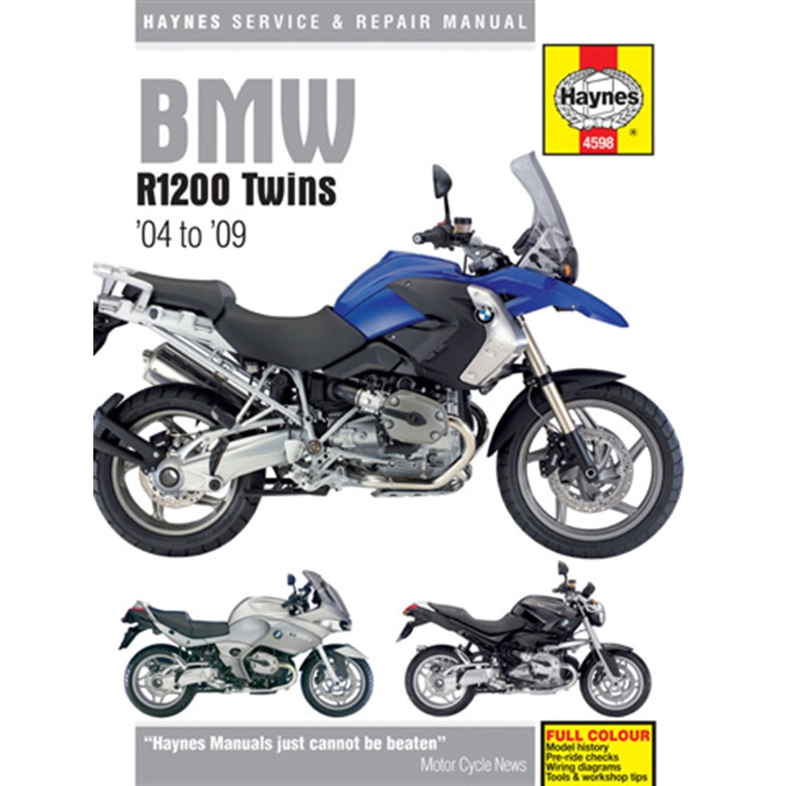 Haynes Manuals Service and Repair Manual for BMW R1200 Twins [MPN: M4598]_562806
