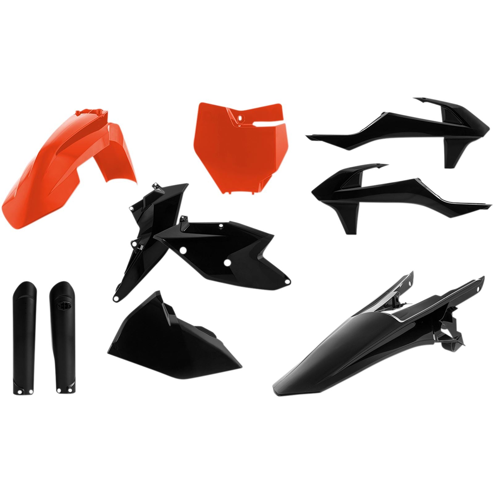 Acerbis Full Plastic Kit Orange/Black 2421065225_321776