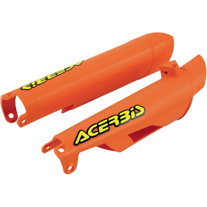 Acerbis Lower Fork Covers for Inverted Forks - Orange 2113750237_319270