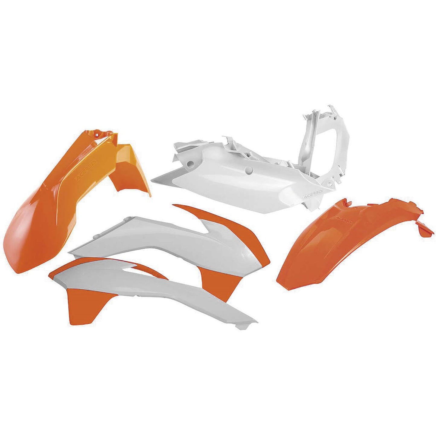 Acerbis Plastic Body Kit - Orange/White 2374134891_122956