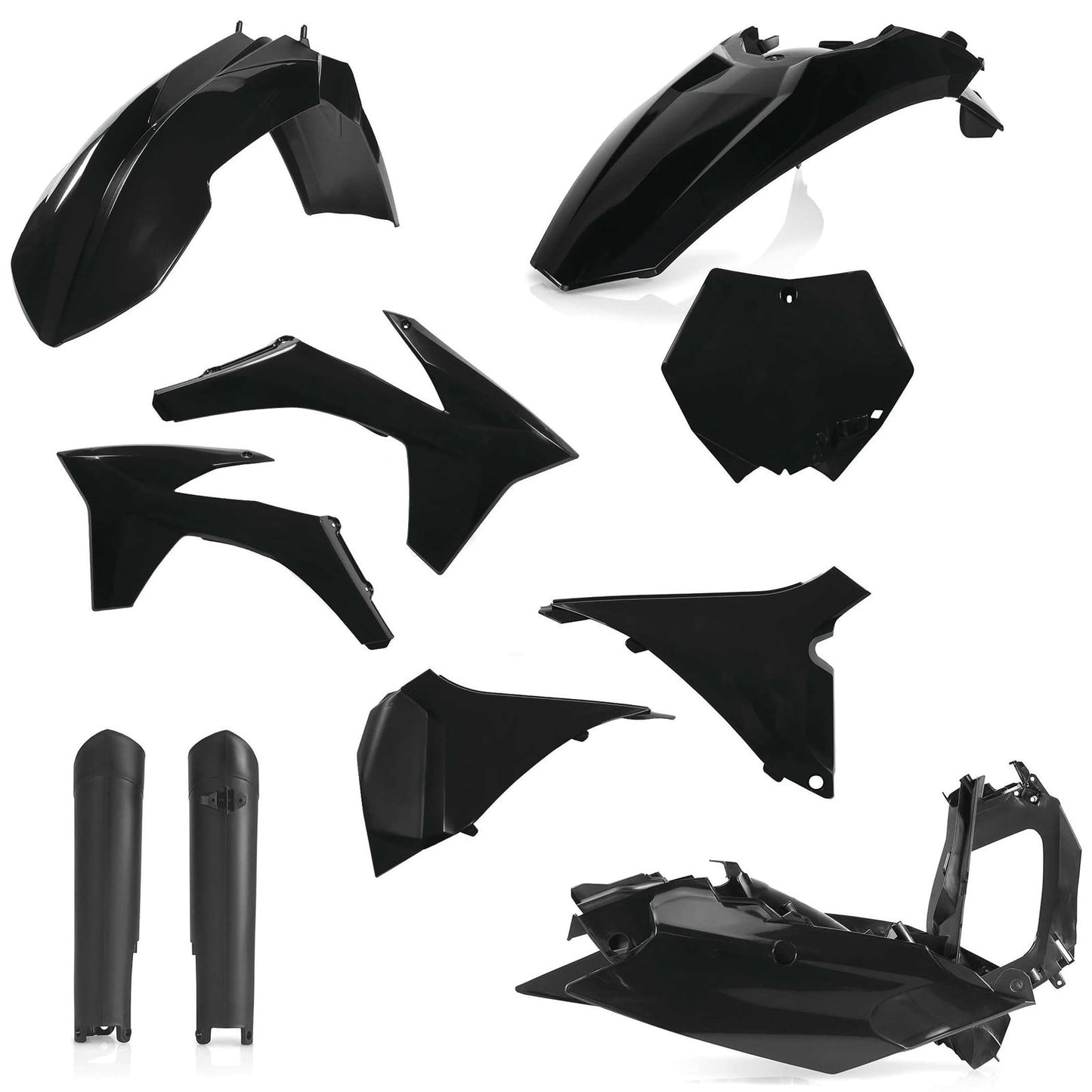 Acerbis Full Replacement Plastic Kit with Airbox Covers - Black 2205280001_122970