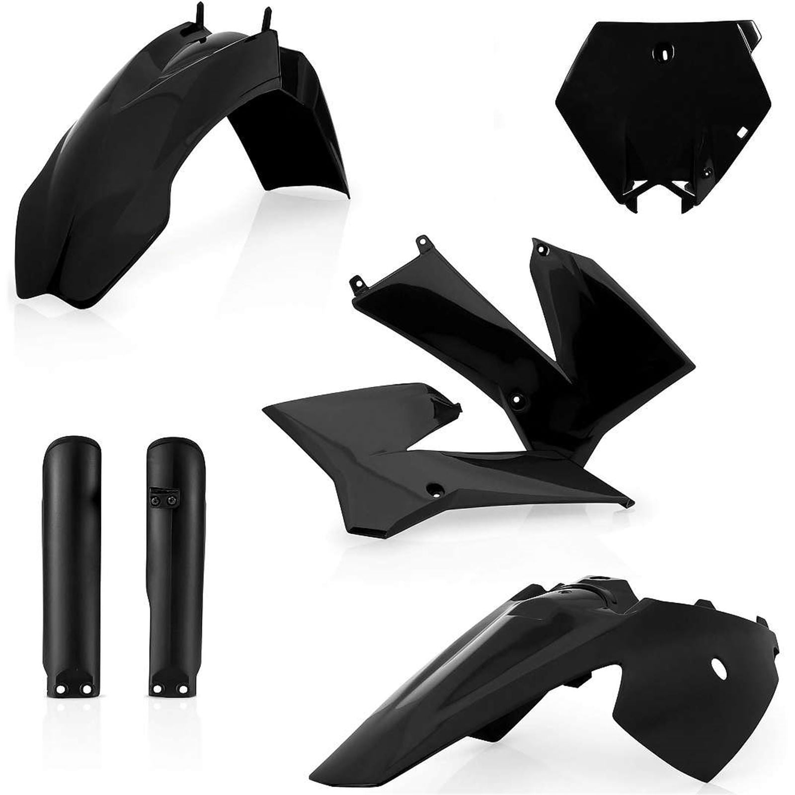 Acerbis Full Replacement Plastic Kit - Black - SX85/105 2253110001_122985