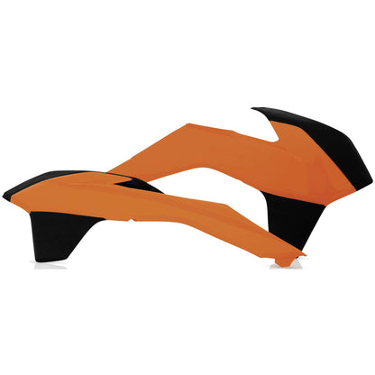 Acerbis Radiator Shrouds for KTM - 16 Orange/Black 2314251008_122995