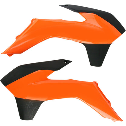 Acerbis Radiator Shrouds for KTM - 16 Orange/Black 2314251008_319857