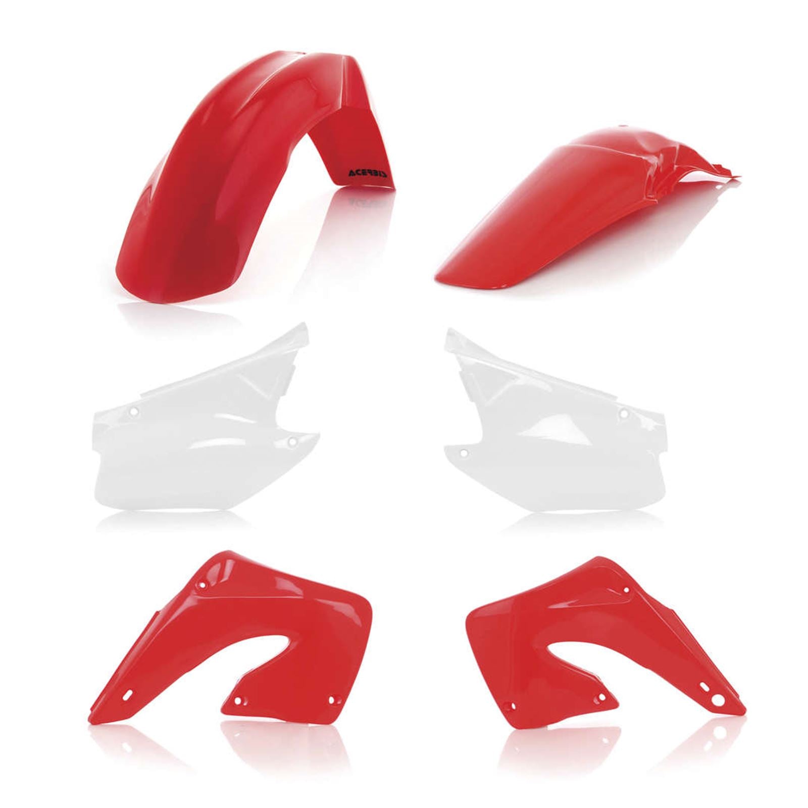 Acerbis Standard Replacement Plastic Body Kit - '01 OE Red/White 2071020242_123001