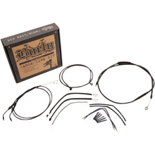 Burly Brand Complete Black Vinyl Handlebar Cable/Brake Line Kit For 14" B30-1107_357391