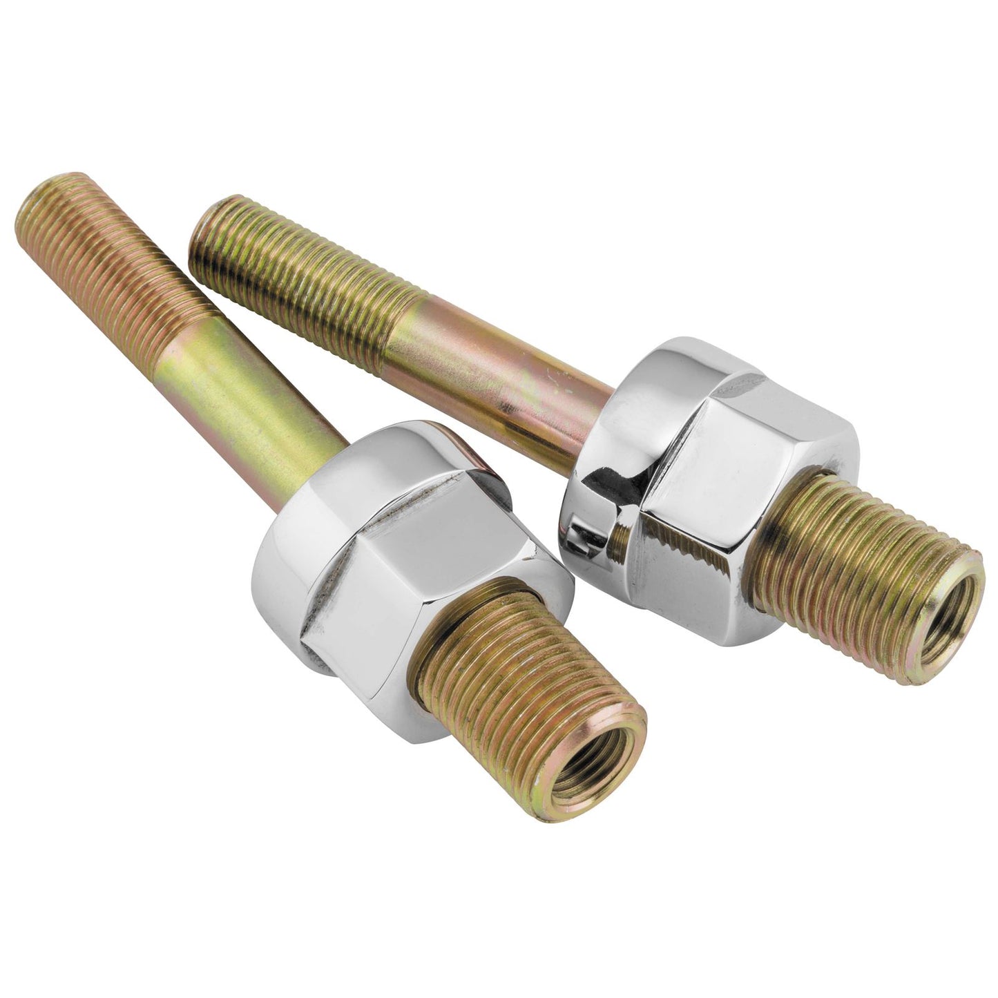 Burly Brand Adjustable Shock Lowering Kit - Chrome/Gold Anodized - Lowers 0-1.25" B28-257CH_123289