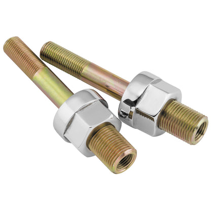 Burly Brand Adjustable Shock Lowering Kit - Chrome/Gold Anodized - Lowers 0-1.25" B28-257CH_123289