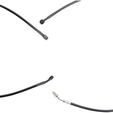 Burly Brand Complete Black Vinyl Handlebar Cable/Brake Line Kit For 15" B30-1116_357383