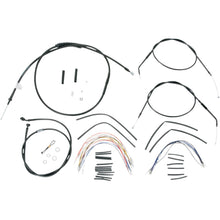 Burly Brand Complete Black Vinyl Handlebar Cable/Brake Line Kit For 14" B30-1000_357289