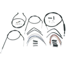 Burly Brand Complete Black Vinyl Handlebar Cable/Brake Line Kit For 16" B30-1001_357290